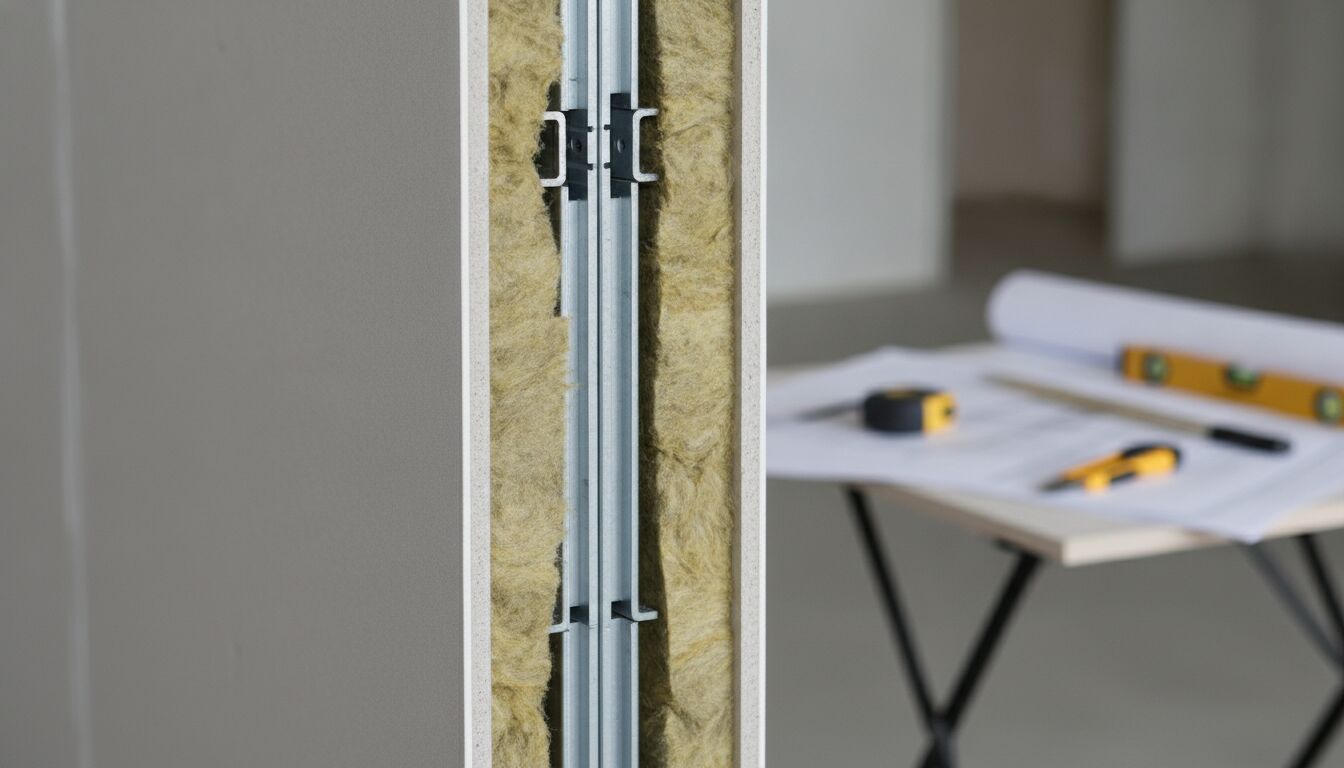 Découvrez les performances acoustiques et techniques détaillées de la cloison 48/98, idéale pour optimiser isolation et confort dans vos espaces.