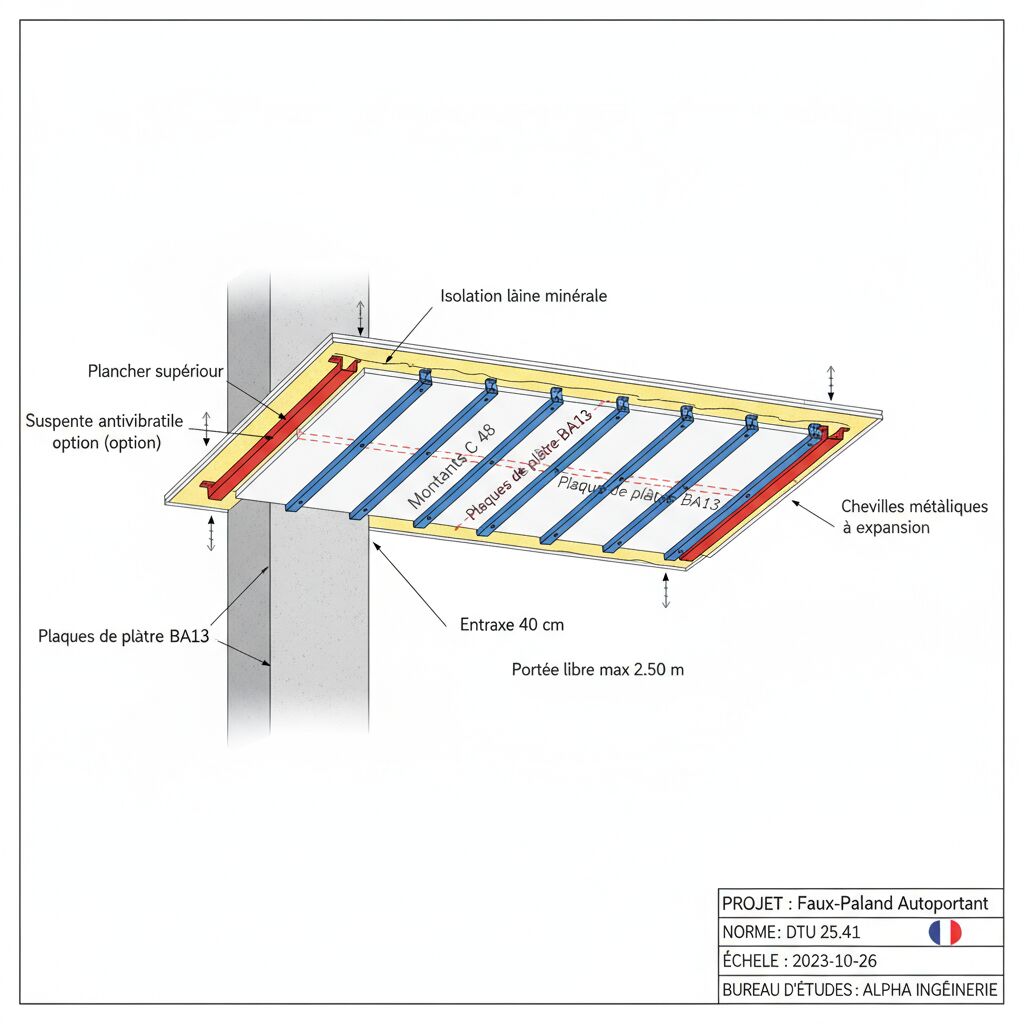 Découvrez notre guide complet sur le schéma de plafond autoportant pour une installation facile et durable dans votre intérieur.